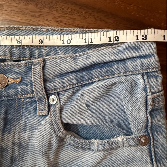 American Eagle Outfitters Light Blue High-Rise Straight Jeans - Picture 7 of 7